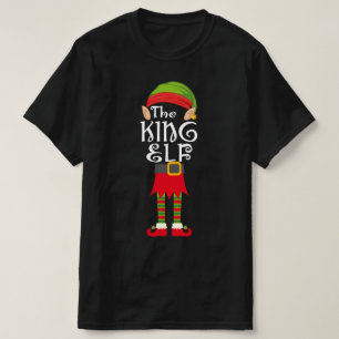 T-shirt famille elfe roi jumelage noël