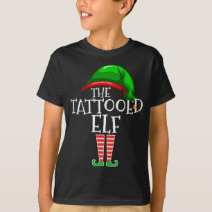 T-shirt Famille Elfe tatouée Correspondant Cadeau de Noël