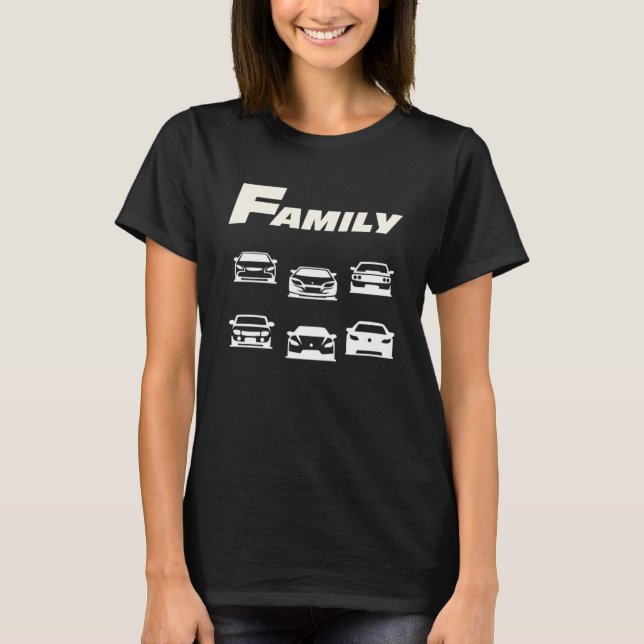 T-shirt Famille Fast Car (Devant)
