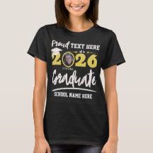 Famille fière de la promotion 2026 personnalisée