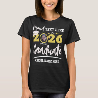 T-shirt Famille fière de la promotion 2026 personnalisée