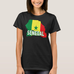 T-shirt Famille fière et drapeau du pays patriotique Sénég
