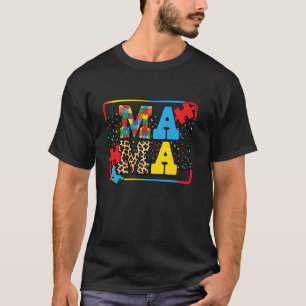 T-shirt Famille Fils Mère Enfants Autistiques Sensibilisat