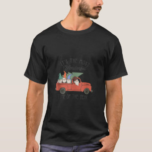 T-shirt Famille Gnome Noël Camion Rouge Gnomies Xmas Holi