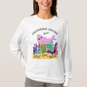 T-shirt Famille Grandma Shark Doo Doo