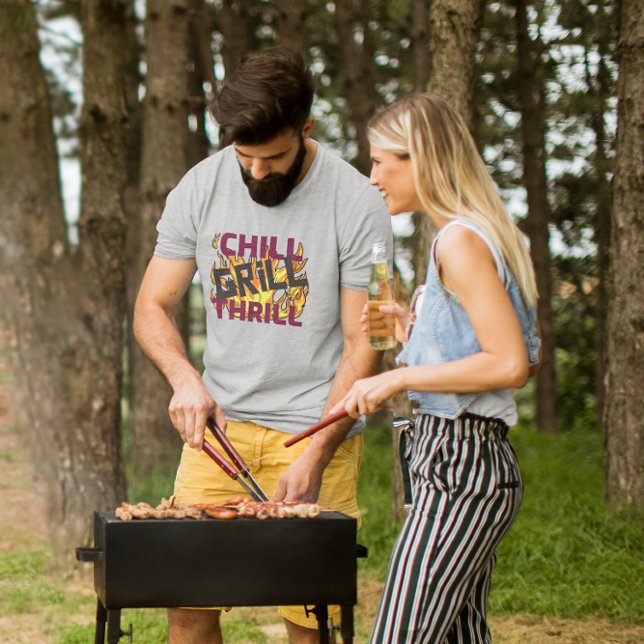 T-SHIRT FAMILLE, GRILL, BARBEQUE D'ÉTÉ (Créateur téléchargé)