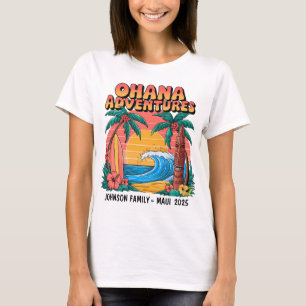 T-shirt famille hawaïenne personnalisable