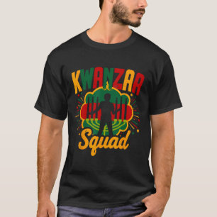 T-shirt Famille Kwanza Squad Afro-american Happy Kwanzaa S