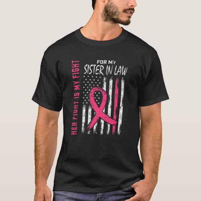 T-shirt Famille Lutter Soeur Rose Dans La Loi Cancer Du Se (Devant)