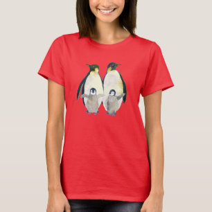 T-shirt Famille magique de pingouin d'hiver