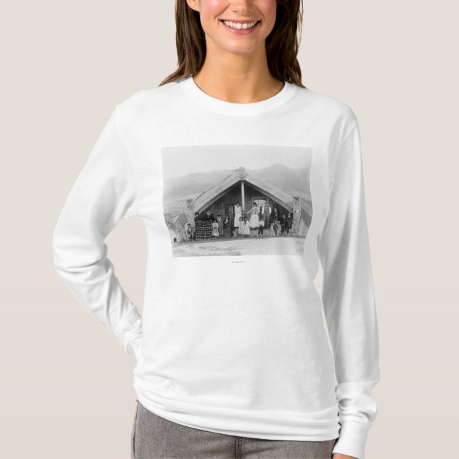 T-shirt Famille maorie à la maison PhotographNew la (Devant)