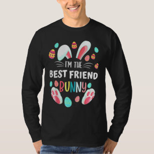 T-shirt Famille Matching meilleur ami Bunny Graphisme Pâqu