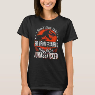 T-shirt Famille Mens Correspondant Big Brother Dinosaures