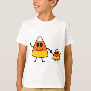 T-shirt Famille mignonne de bonbons au maïs à Halloween