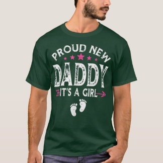 T-shirt Famille mignonne Genre Révéler Fier Nouveau Papa C