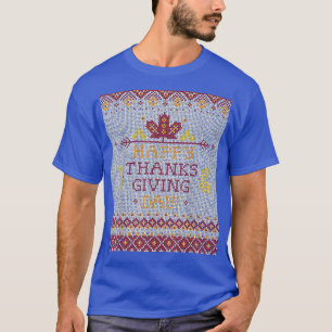 T-shirt Famille moche Noël Sweater Funny Happy Thanksg