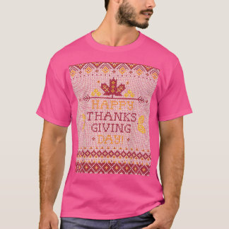 T-shirt Famille moche Noël Sweater Funny Happy Thanksg