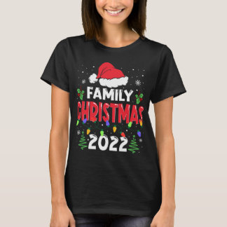 T-shirt Famille Noël 2022 Equipe Correspondante Père Noël