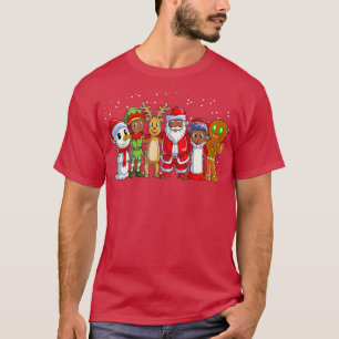 T-shirt Famille noire Noël Afro Africain Américain Père No