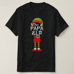 T-shirt famille papa elf appariement noël
