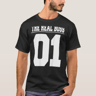 T-shirt Famille Père Mère Fils Fille Le Patron Le Rea