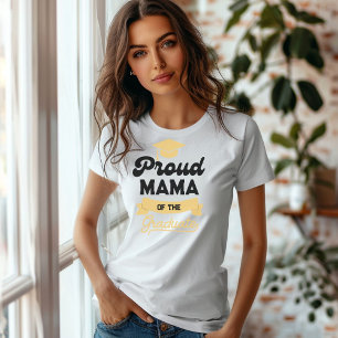 T-shirt Famille personnalisée Fier Mama du diplômé