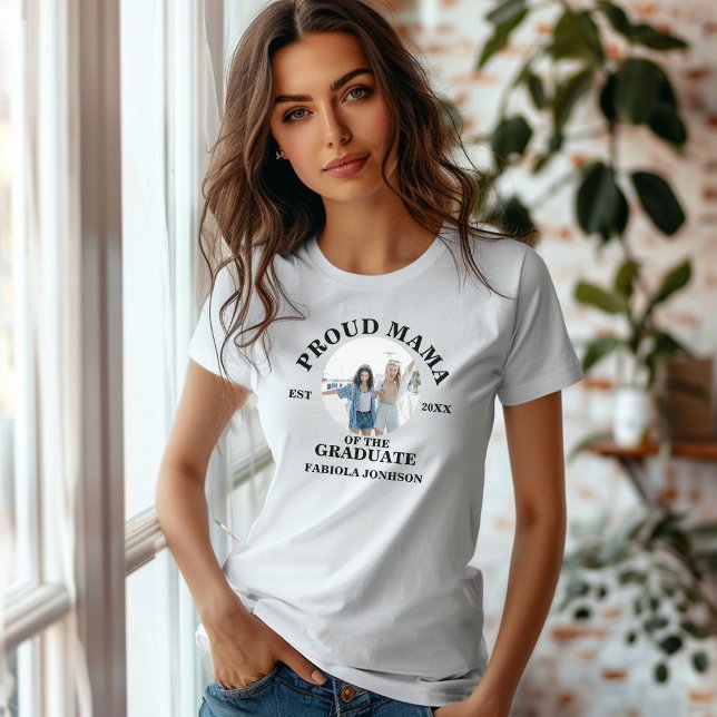 T-shirt Famille personnalisée Mama fière de la diplômée (Créateur téléchargé)