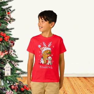 T-shirt Famille Personnaliser Noël Gingerbread F Boy