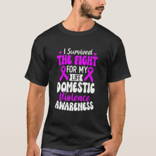 T-shirt Famille Porter Ruban Violence domestique Sensibili