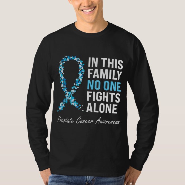 T-shirt Famille Prostate Cancer Sensibilisation Light Bleu (Devant)