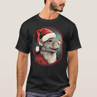 T-shirt Famille Rat Christmas