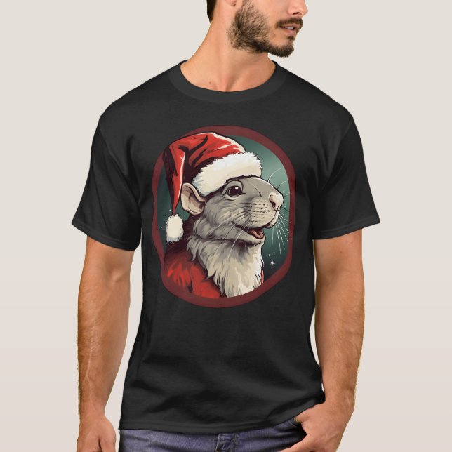 T-shirt Famille Rat Christmas (Devant)
