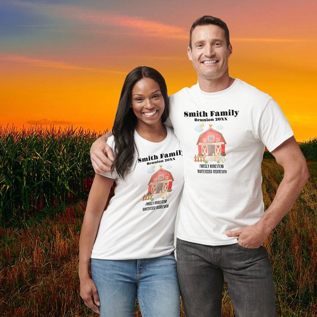 T-shirt Famille Reunion Custom Femme & Homme Family Farm (Créateur téléchargé)
