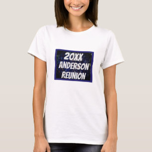 T-shirt Famille Réunion Marine Blue Abstrait Keepsaké