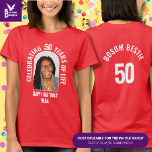 T-shirt Famille Réunion personnalisée Correspondance 50e a