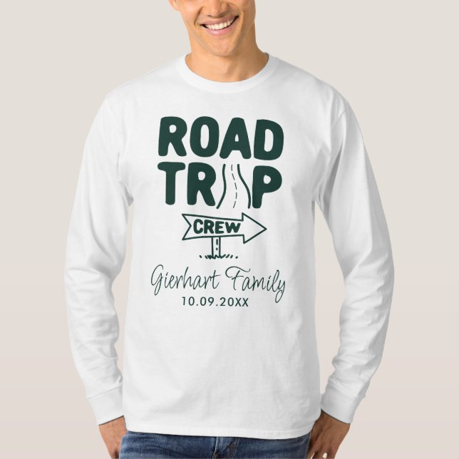 T-shirt Famille Réunion Route Voyage Vacances Correspondan (Devant)