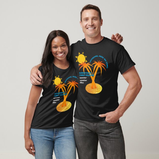 T-shirt Famille Réunion vacances d'été (Unisexe)