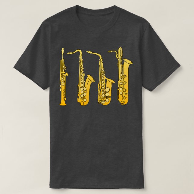 T-SHIRT FAMILLE SAXOPHONE (Design devant)