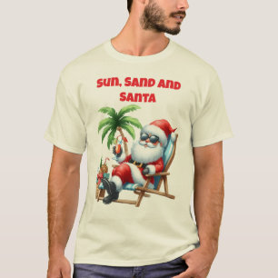 T-Shirt-Famille T-shirts de Noël Tropicaux