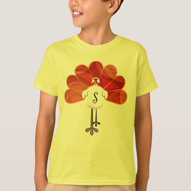 T-shirt Famille Thankesgiving Turquie (Devant)