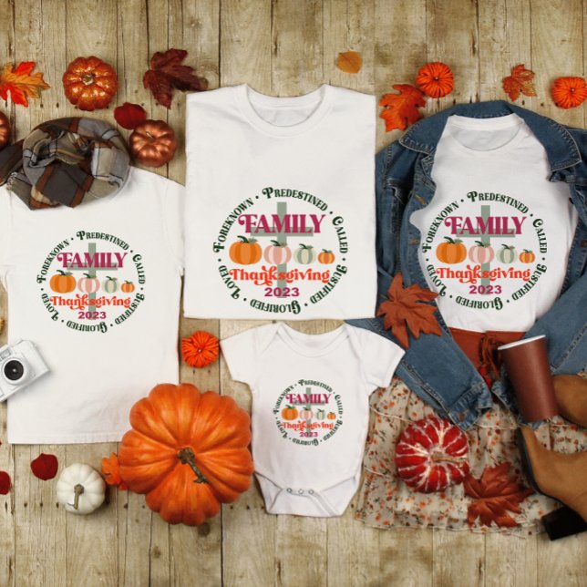 T-shirt Famille Thanksgiving (Créateur téléchargé)