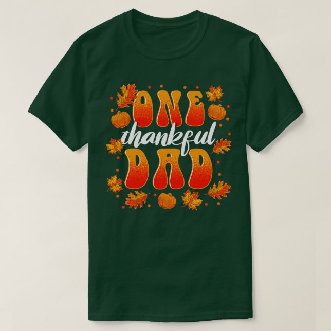 T-shirt Famille Un Père Merci Thanksgiving 2 (Design devant)