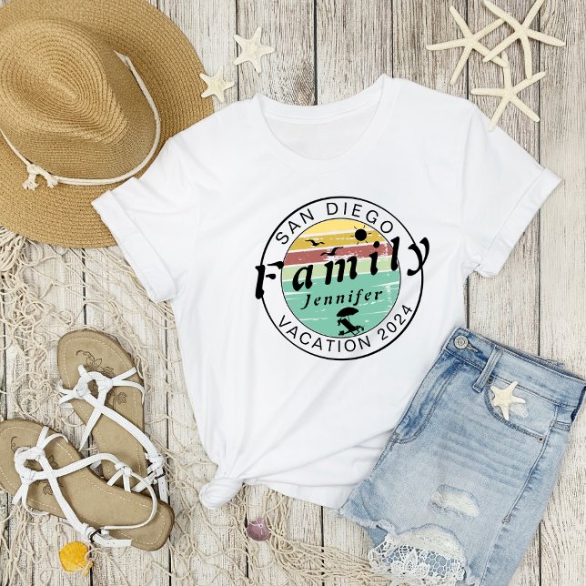 T-shirt Famille Vacances personnalisée (Créateur téléchargé)