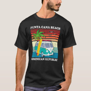 T-shirt Famille Vacances Retro République Dominicaine Punt