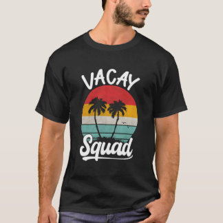 T-shirt Famille Vacay Squad Correspondance Retro Vintage P