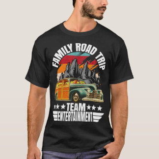 T-shirt Famille Voyage Équipe Divertissement Vacatio été