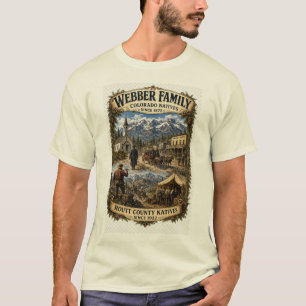 T-shirt Famille Webber Natives du Colorado