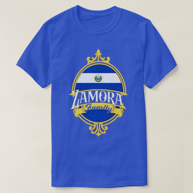 T-shirt Famille Zamora El Salvador (Design devant)