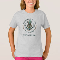 Family Beach Camp Nautical Matching Nom de la fill