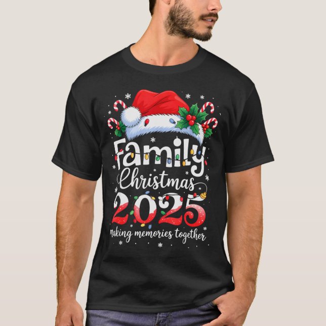 T-shirt Family Christmas 2025 Matching Squad Santa Elf Fun (Devant)